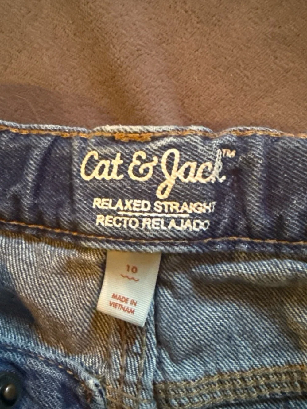 Cat & Jack Boys Blue Straight-Leg Jeans
